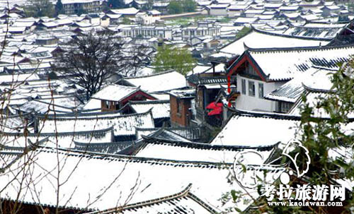 麗江古城雪景